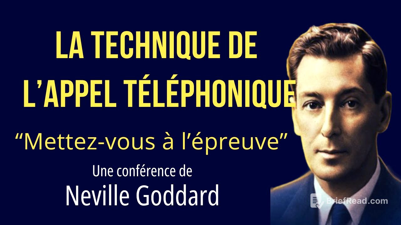 La technique de l'appel téléphonique pour manifester ce que vous désirez - Conférence de N. Goddard
