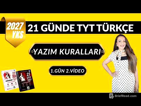2027 TYT Türkçe Kampı | Yazım Kuralları | 21 Günde Dil Bilgisi 1. Gün 2. Video