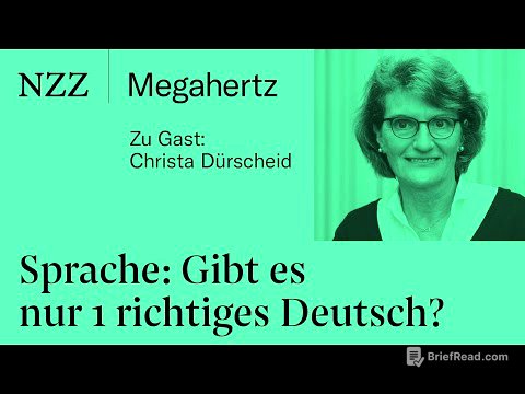 Sprache: Gibt es nur 1 richtiges Deutsch? | NZZ Megahertz