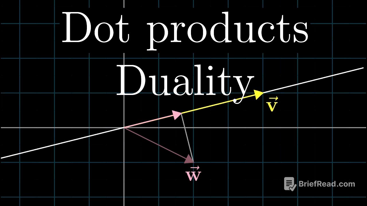 Dot products and duality | Chapter 9, Essence of linear algebra