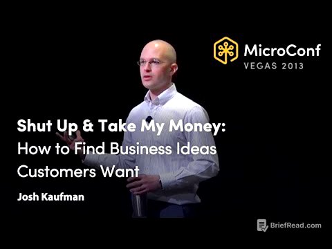 Find Business Ideas Customers ACTUALLY Want 💡 Josh Kaufman