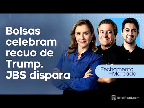 🔴 23/04/25 -  BOLSAS CELEBRAM RECUO DE TRUMP | JBS AVANÇA NA DUPLA LISTAGEM | Fechamento de Mercado