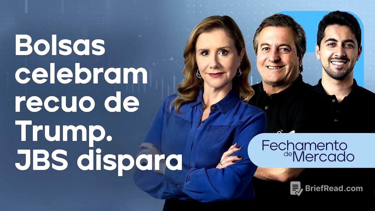 🔴 23/04/25 -  BOLSAS CELEBRAM RECUO DE TRUMP | JBS AVANÇA NA DUPLA LISTAGEM | Fechamento de Mercado