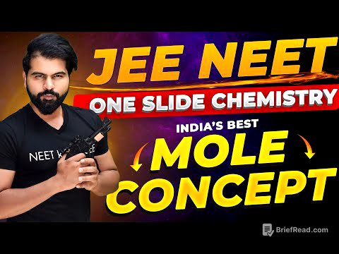 Mole Concept in One Slide by ABK sir | One Chapter One Slide | Physical Chemistry Gun shot
