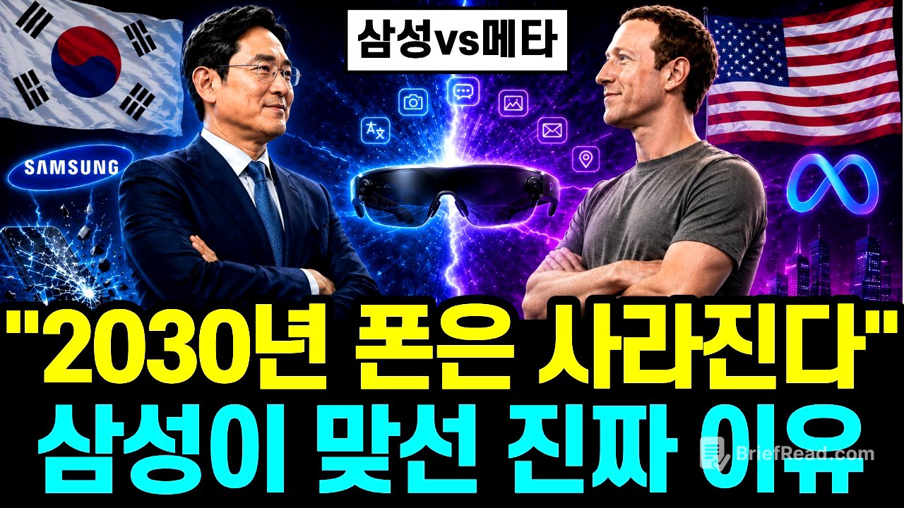 "안경이 폰을 대체한다" 저커버그의 선언에, 폰 세계 1위 삼성이 정반대 카드를 꺼내 든 진짜 이유