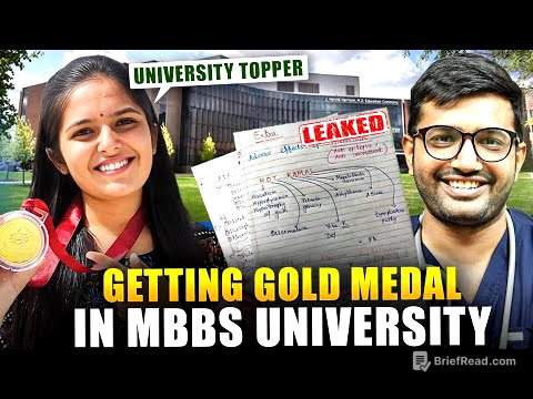 Scientific Hacks to Get Gold Medal in MBBS University Exam (With Just 20% Work!) 🤯🌟