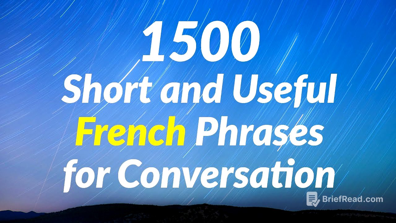 1500 Short and Useful French Phrases for Conversation