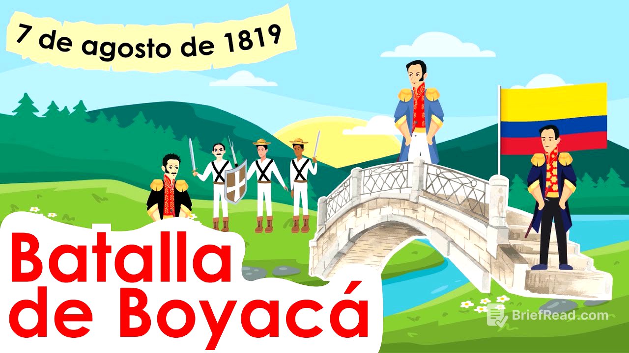 BATALLA DE BOYACA para niños Resumen 7 DE AGOSTO DE 1819