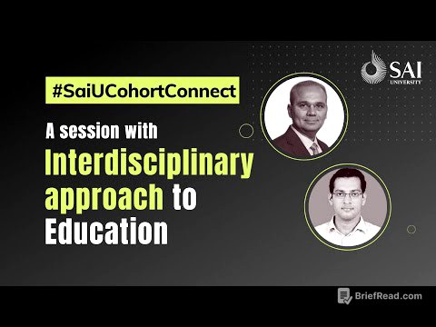 A session on Interdisciplinary approach to Education | #SaiUCohortConnect | Class2021