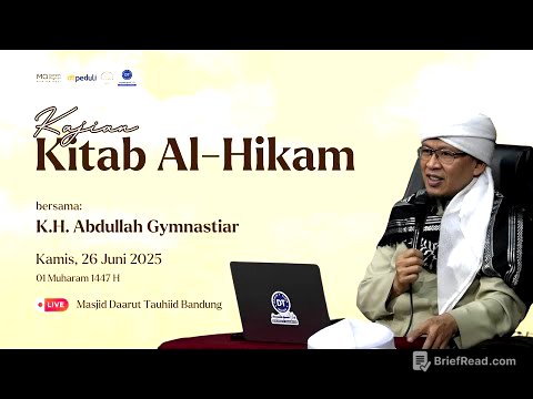 🛑LIVE Kajian Kitab Al Hikam dari Masjid Daarut Tauhiid Bandung | 26/06/2025