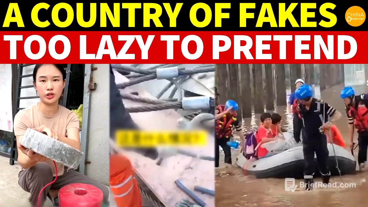 A Country of Fakes, Too Lazy to Pretend! Exploding Extinguishers, Snapping Rebar, Cement Cables