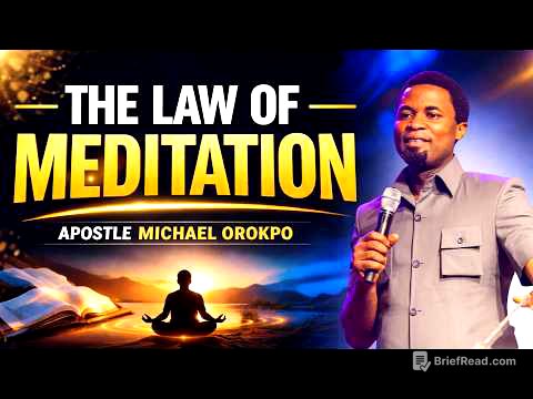 THE LAW OF MEDITATION | APOSTLE MICHAEL OROKPO