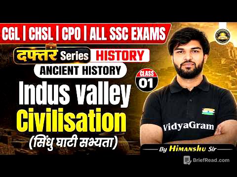 🔴 History Indus Valley Civilisation / सिंधु घाटी सभ्यता | for All SSC Exams | Class 1 | Himanshu Sir