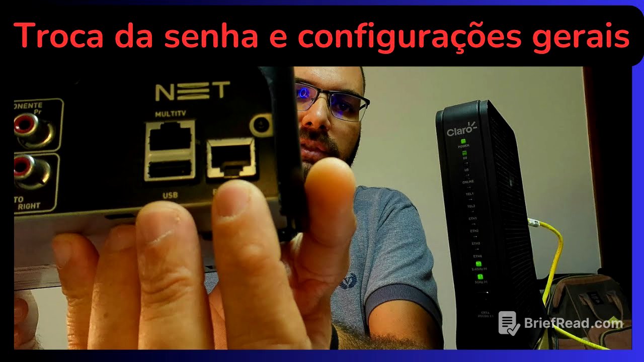 Como Configurar Modem Claro Net | Melhore Sua Conexão | Troca De Senha Wifi