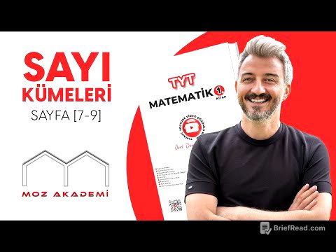 TYT MATEMATİK l 1. Video l Sayfa [7-9]  l Sayı Kümeleri l   MOZAKADEMİ 2025