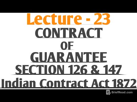 Guarantee under Indian Contract Act 1872 Section 126 to 147