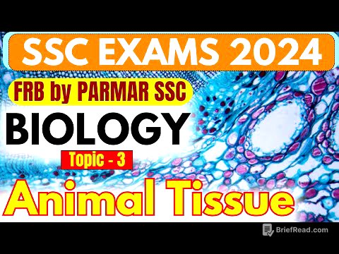GK FOR SSC EXAMS 2024 | FRB | ANIMAL TISSUE | PARMAR SSC
