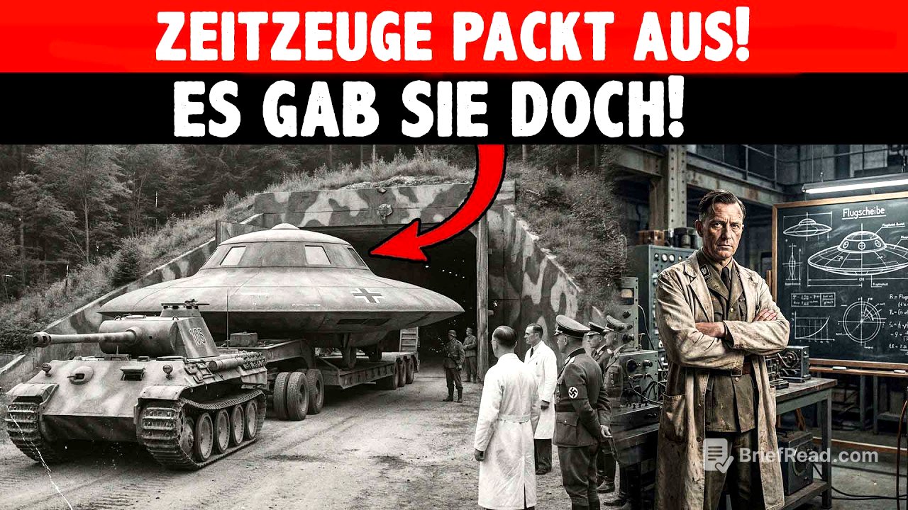 Entwickler der NAZIS packt aus Reichflugscheiben gab es! Hochtechnologie  Wissenschaft