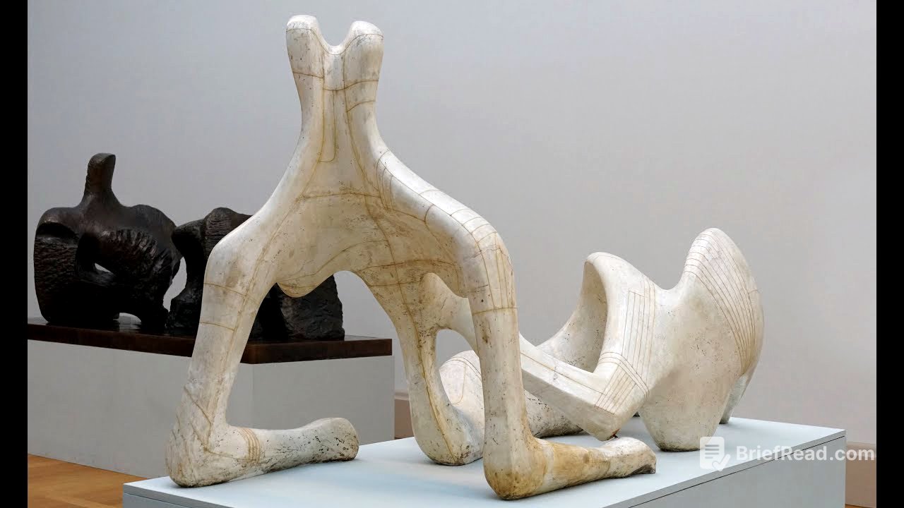 Describing what you see: Sculpture (Henry Moore, Reclining Figure)