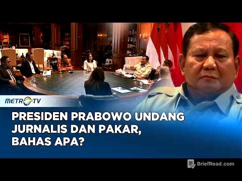 Presiden Prabowo Diskusi Bersama Jurnalis dan Pakar