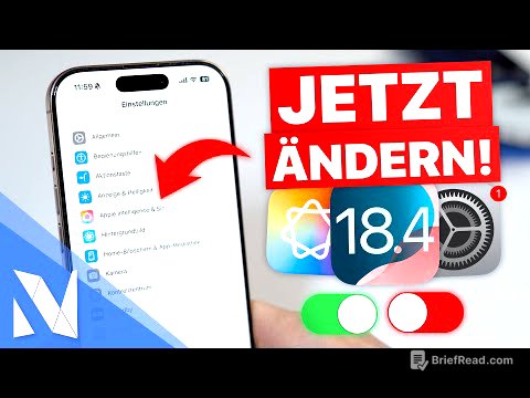 iPhone Einstellungen, die du JETZT ändern solltest! (iOS 18.4) | Nils-Hendrik Welk