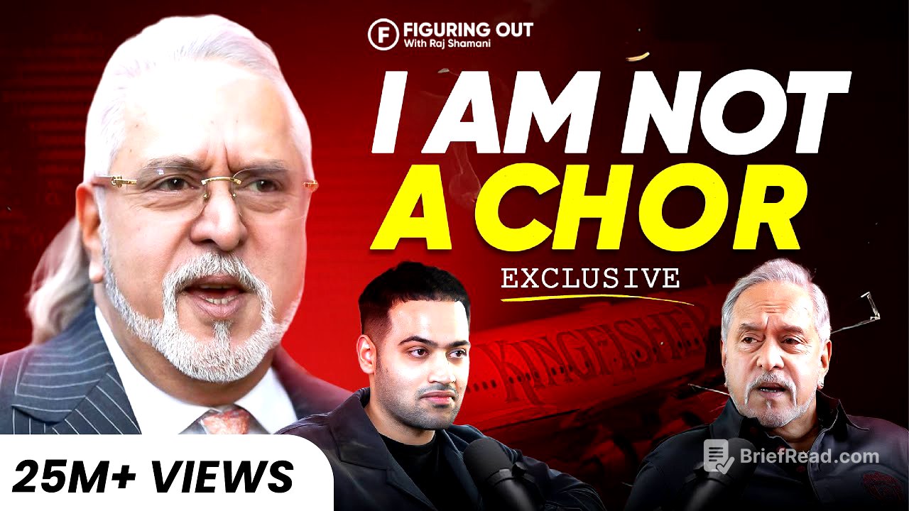 Vijay Mallya Podcast: Rise & Downfall Of Kingfisher Airlines, Loans & RCB | FO364 Raj Shamani