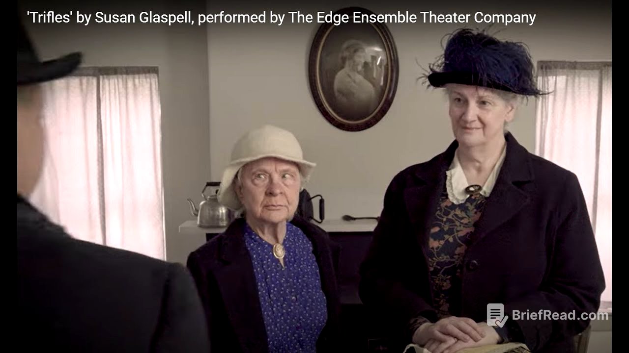 'Trifles' by Susan Glaspell, performed by The Edge Ensemble Theater Company