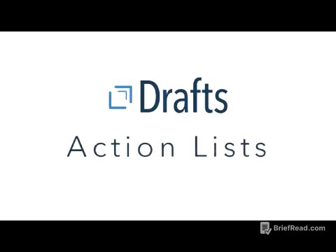 Action Lists | Getting to Know Drafts with David Sparks