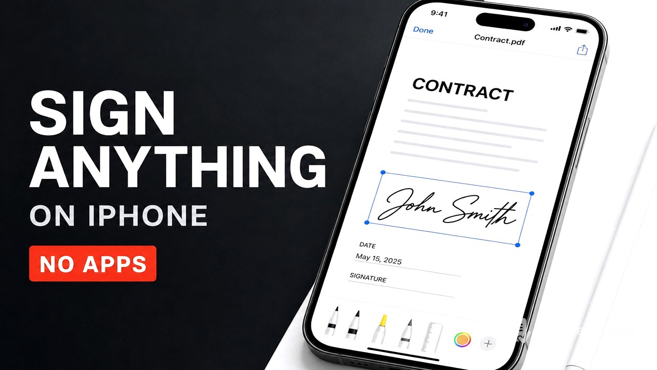How to Sign PDFs & Documents on iPhone (Markup, Mail App)