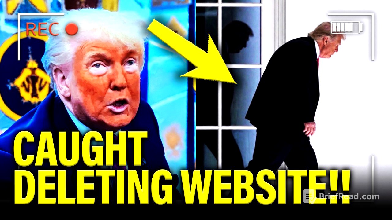 Trump PANICS and STARTS DELETING DOJ WEBSITE!!