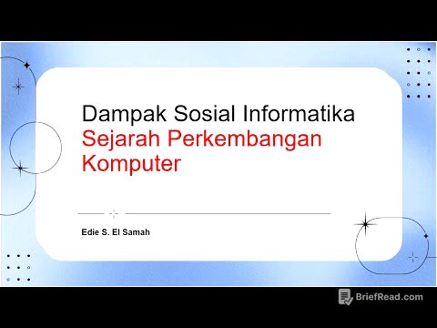 Dampak Sosial Informatika - Sejarah Perkembangan Komputer - Informatika Kelas X