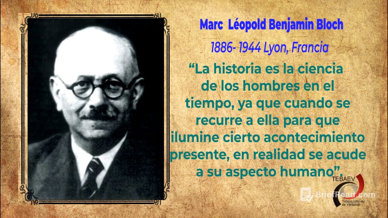 La Historia como constructora de la identidad y su carácter científico.