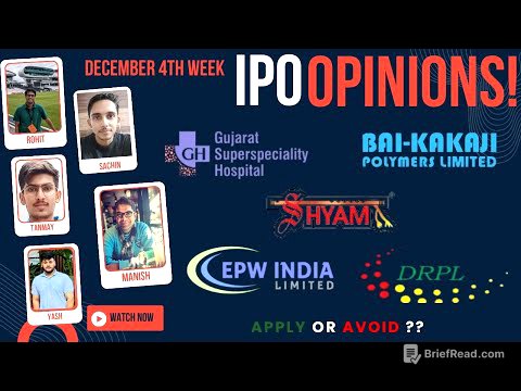 Gujurat Kidney, Shyam Dhani & other Dec 3rd week IPOs - Apply/Avoid? Primary Market Chatter