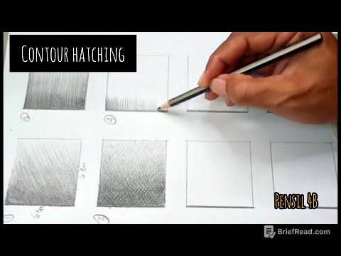 Tutorial 8 Teknik Arsir menggunakan pensil (Teknik 4 : Contour Hatching)