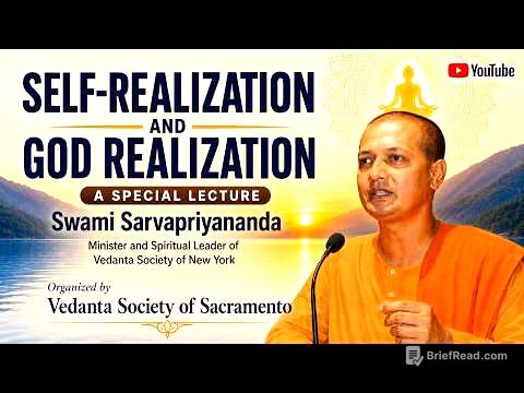 Self-Realization and God Realization || Swami Sarvapriyananda || At Sacramento