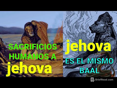 jehova PIDE SACRIFICIOS HUMANOS 👹 👺  jehova ES EL MISMO baal
