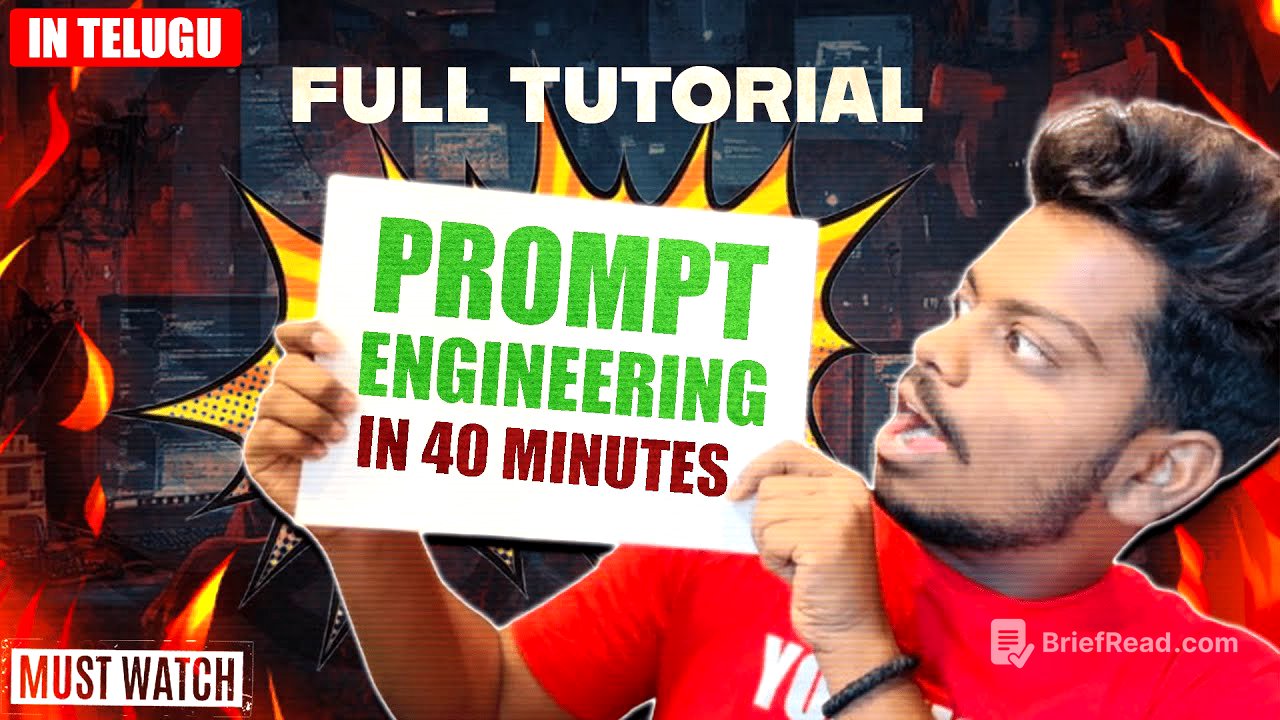 🔥 Prompt Engineering Complete Tutorial in Telugu | LLMs, Real-Time Examples | By @tech.boy.deepak