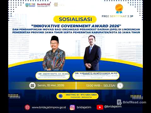Sosialisasi Innovative Government Award 2026