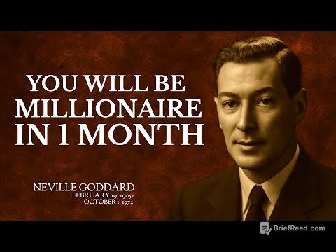 "YOU WILL BE A MILLIONAIRE IN 1 MONTH" - Neville Goddard Style Manifestation Power
