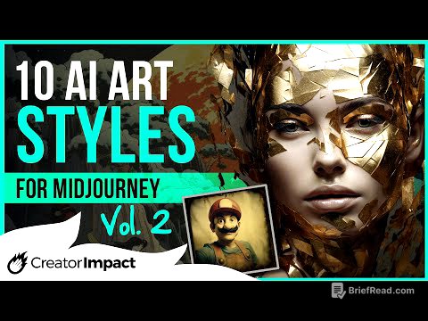 10 Midjourney ART STYLES Vol 2 for Stunning Visuals! (Midjourney Prompts to use!)