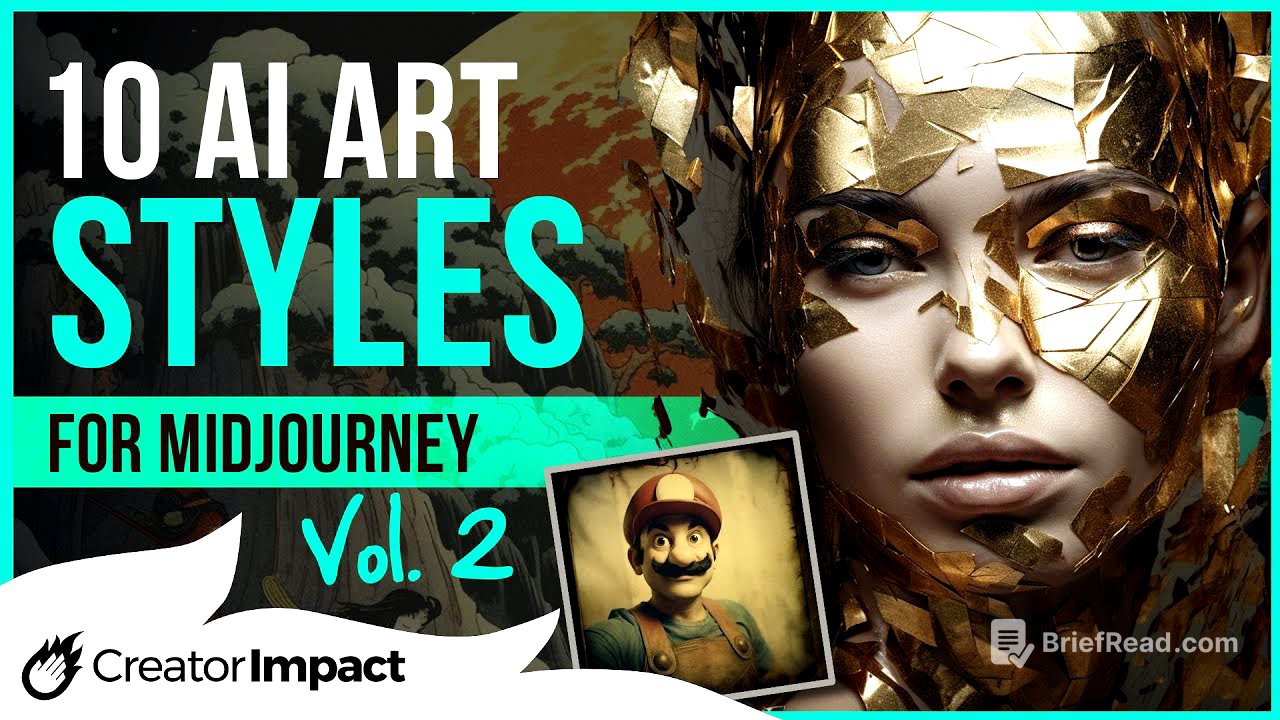 10 Midjourney ART STYLES Vol 2 for Stunning Visuals! (Midjourney Prompts to use!)