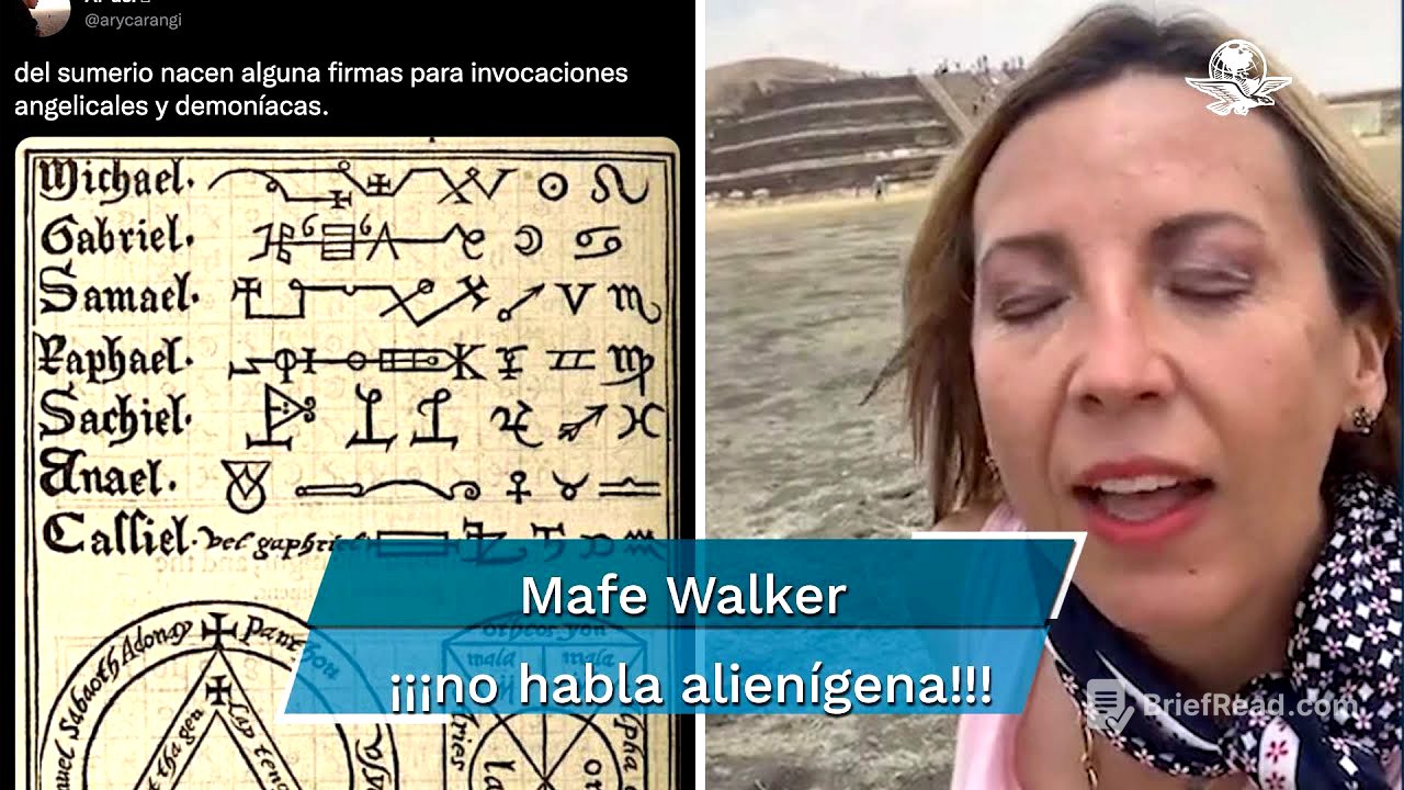 Desmienten a Mafe Walker: la "medium" no habla alienígena, usa frases de una lengua muerta