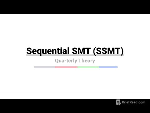 Sequential SMT (SSMT) - Quarterly Theory