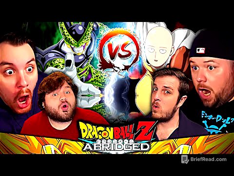 Reacting to DBZ Abridged Cell VS Without Watching Dragon Ball Z