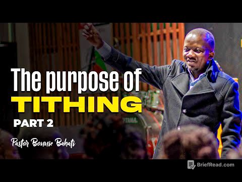 WHAT IS THE PURPOSE OF TITHING (Part 2) | PASTOR BONNIE BAHATI
