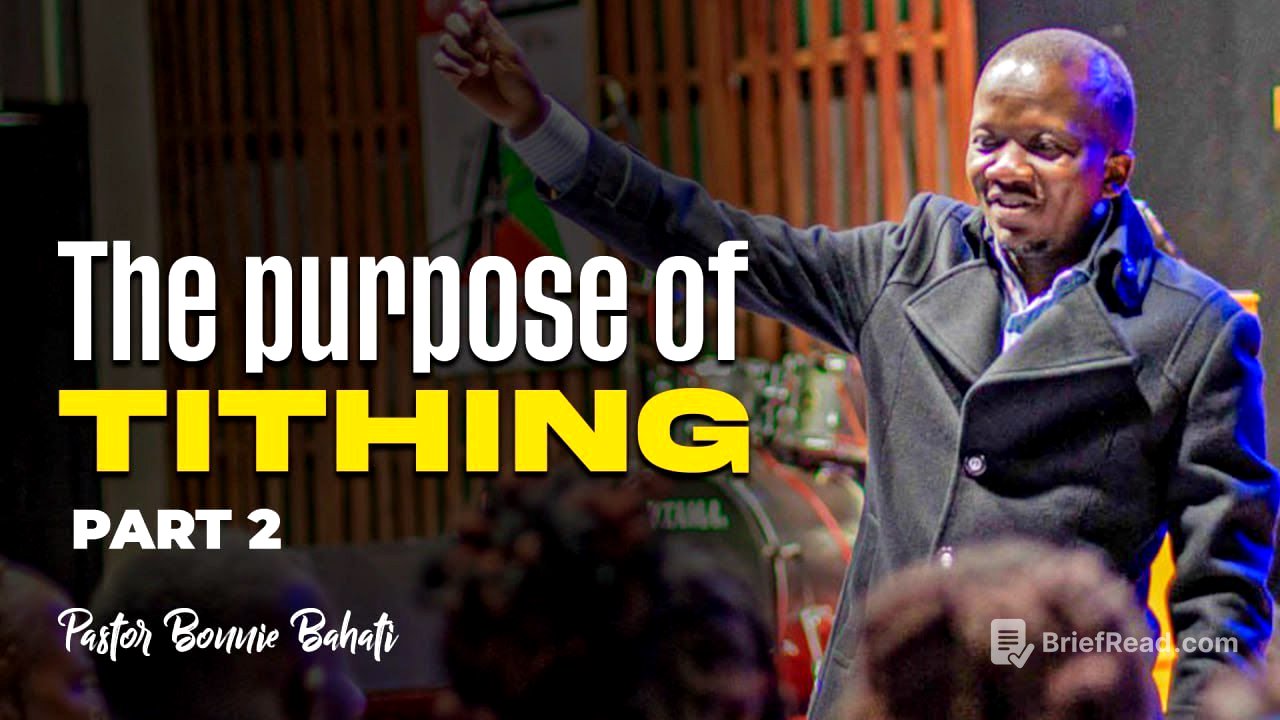 WHAT IS THE PURPOSE OF TITHING (Part 2) | PASTOR BONNIE BAHATI