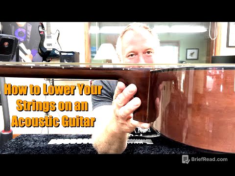 How to Lower Strings on an Acoustic Guitar