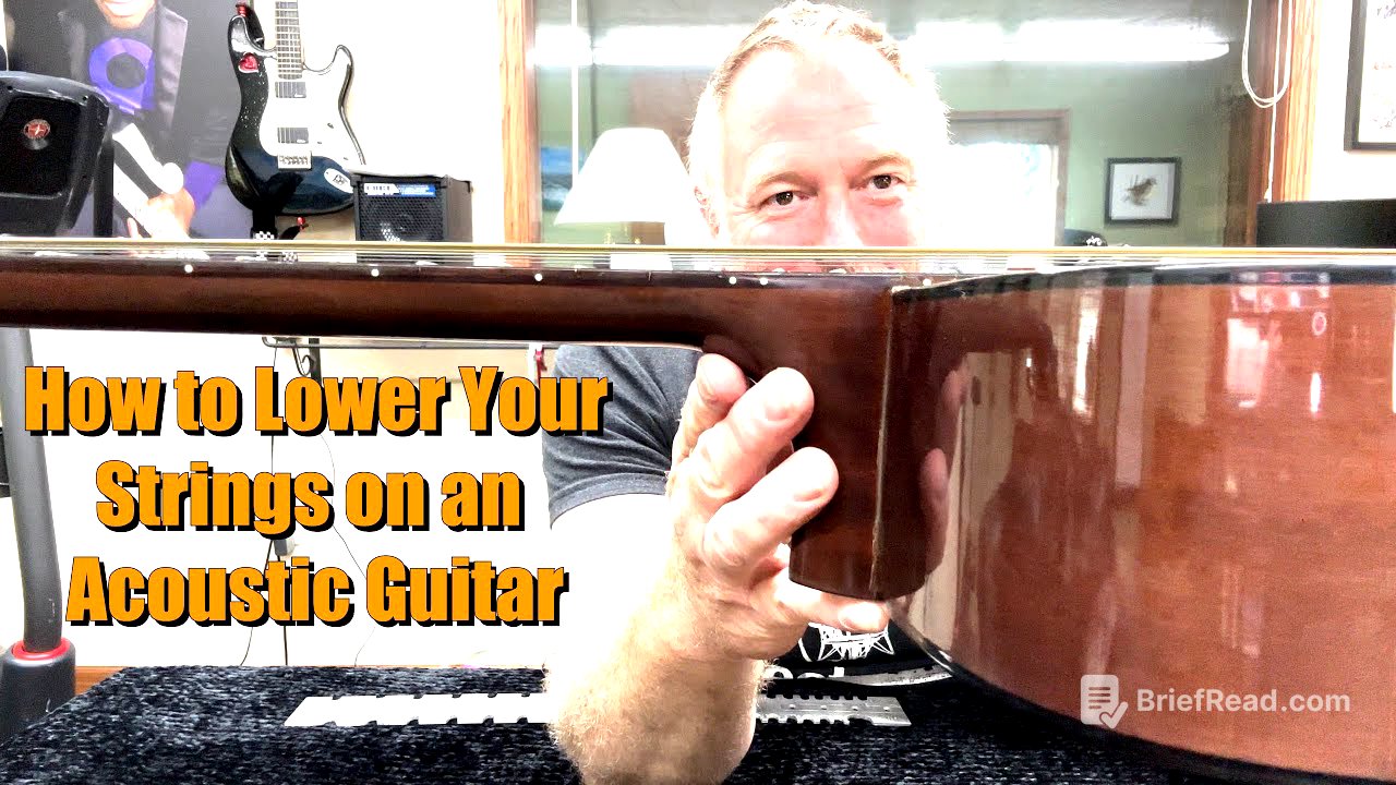 How to Lower Strings on an Acoustic Guitar