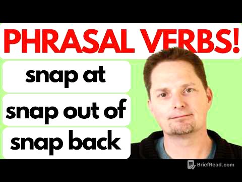 Phrasal Verbs: snap at, snap out of, snap back, snap closed, easy English, easy comprehensible input