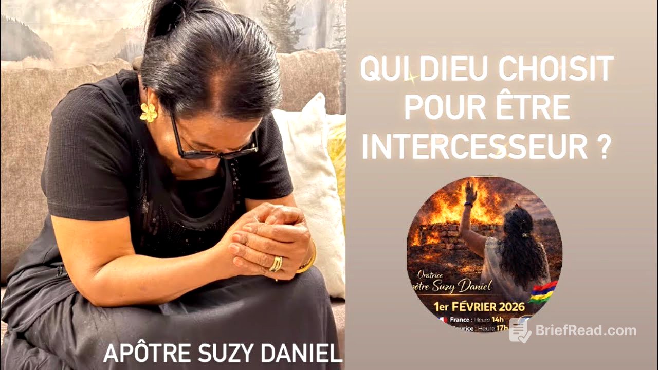 QUI DIEU CHOISIT POUR ÊTRE INTERCESSEUR ?  Apôtre Suzy DANIEL